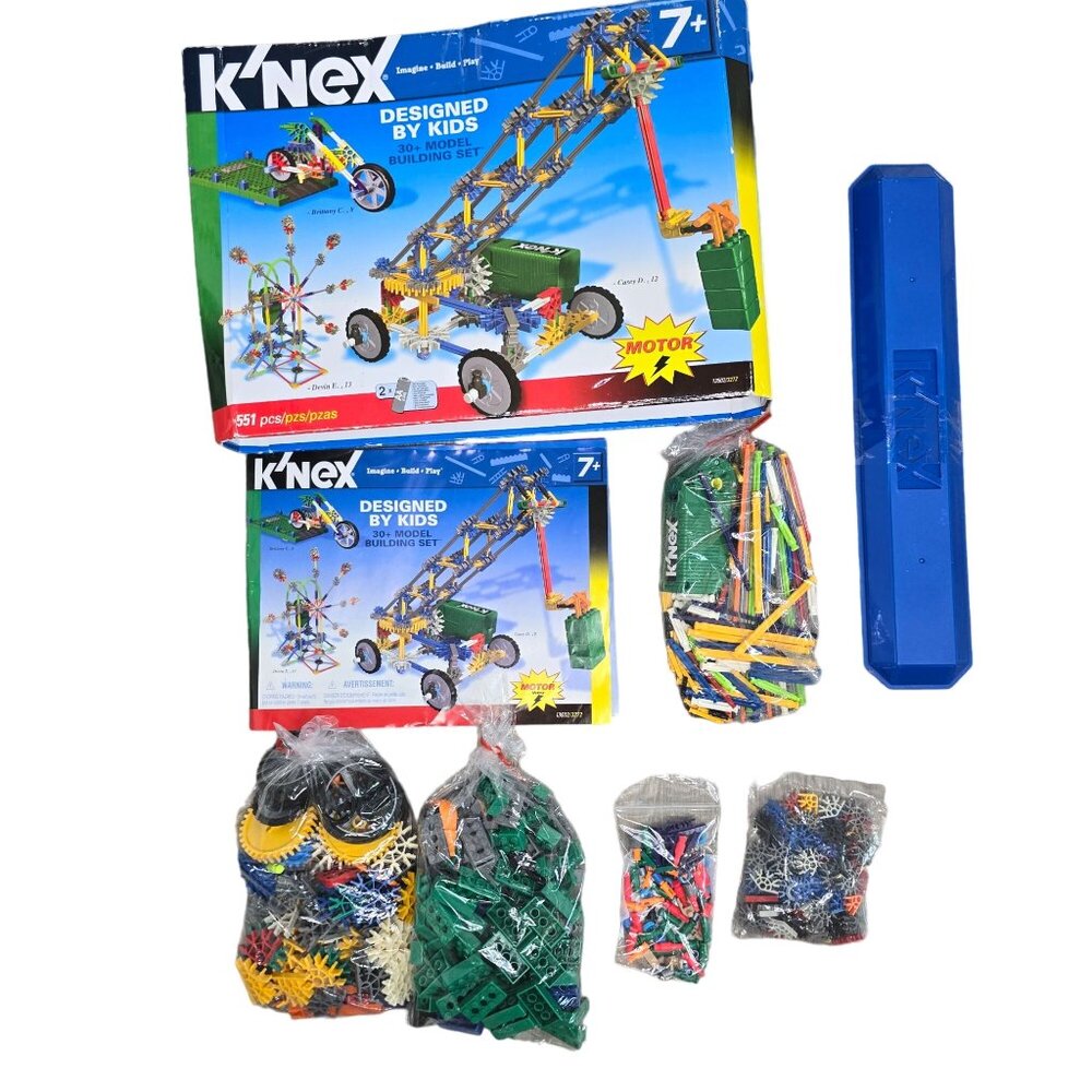 KNEX 30+ Model Building Set Motorized 7+ Box & Instructions Included STEM Toy Mu